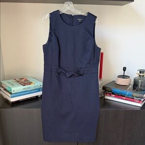Ann Taylor Classic Navy Midi Dress